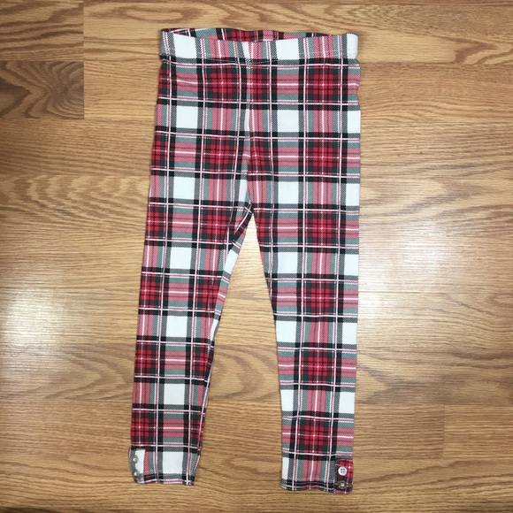 kids plaid leggings
